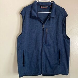 Free country fleece vest navy blue